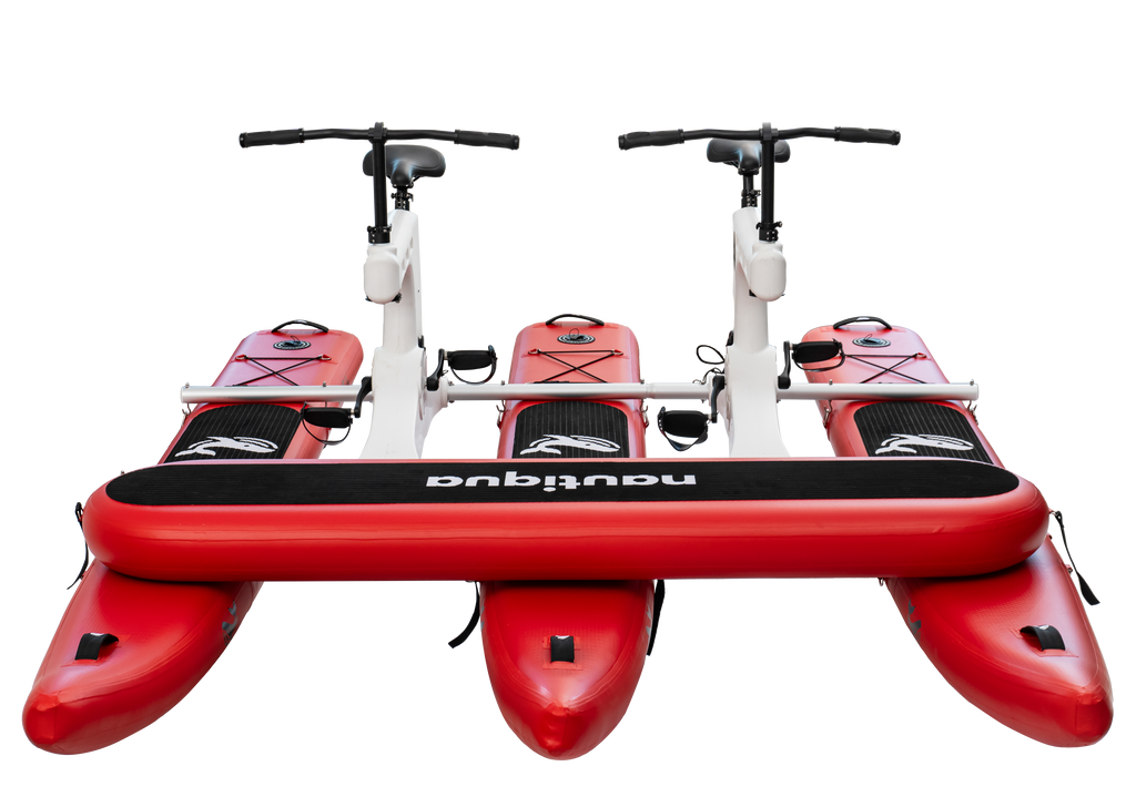 Nautiqua | BORACAY | Premium Catamaran Style Water Bike with Front Pad | 2 Person
