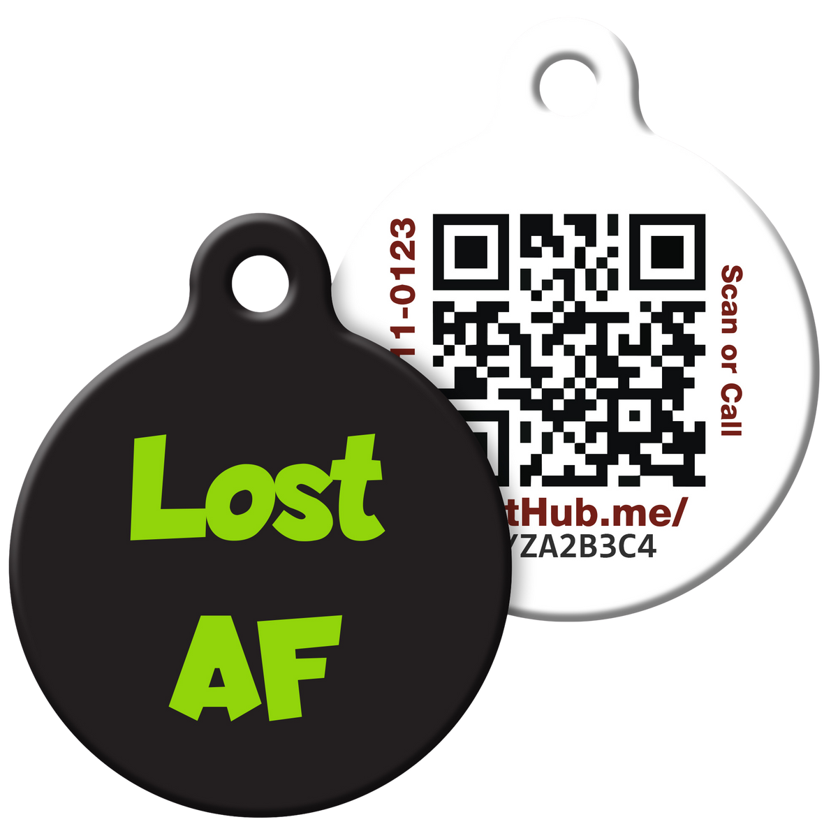 QR ID Pet Tag - Lost AF