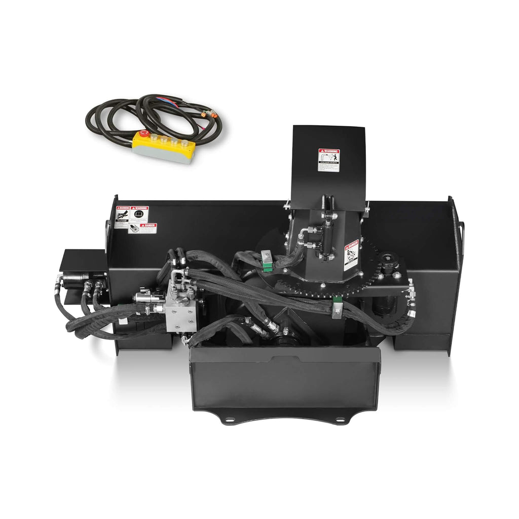 Heavy-Duty 48-Inch Remote Control Hydraulic Mini Skid Steer Snow Blower Attachment (SAK34782)