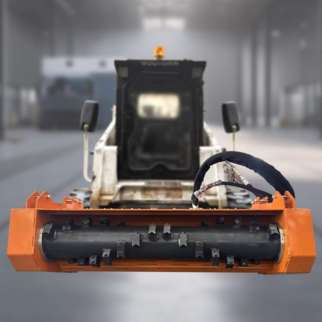 Heavy-Duty 60-Inch Hydraulic Skid Steer Loader Forestry Mulcher Attachment (SAK76249)