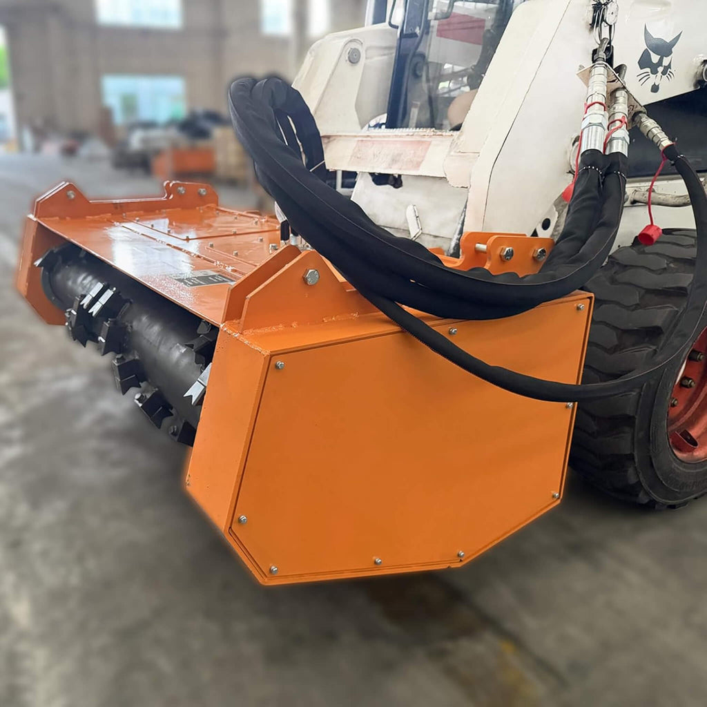 Heavy-Duty 60-Inch Hydraulic Skid Steer Loader Forestry Mulcher Attachment (SAK76249)