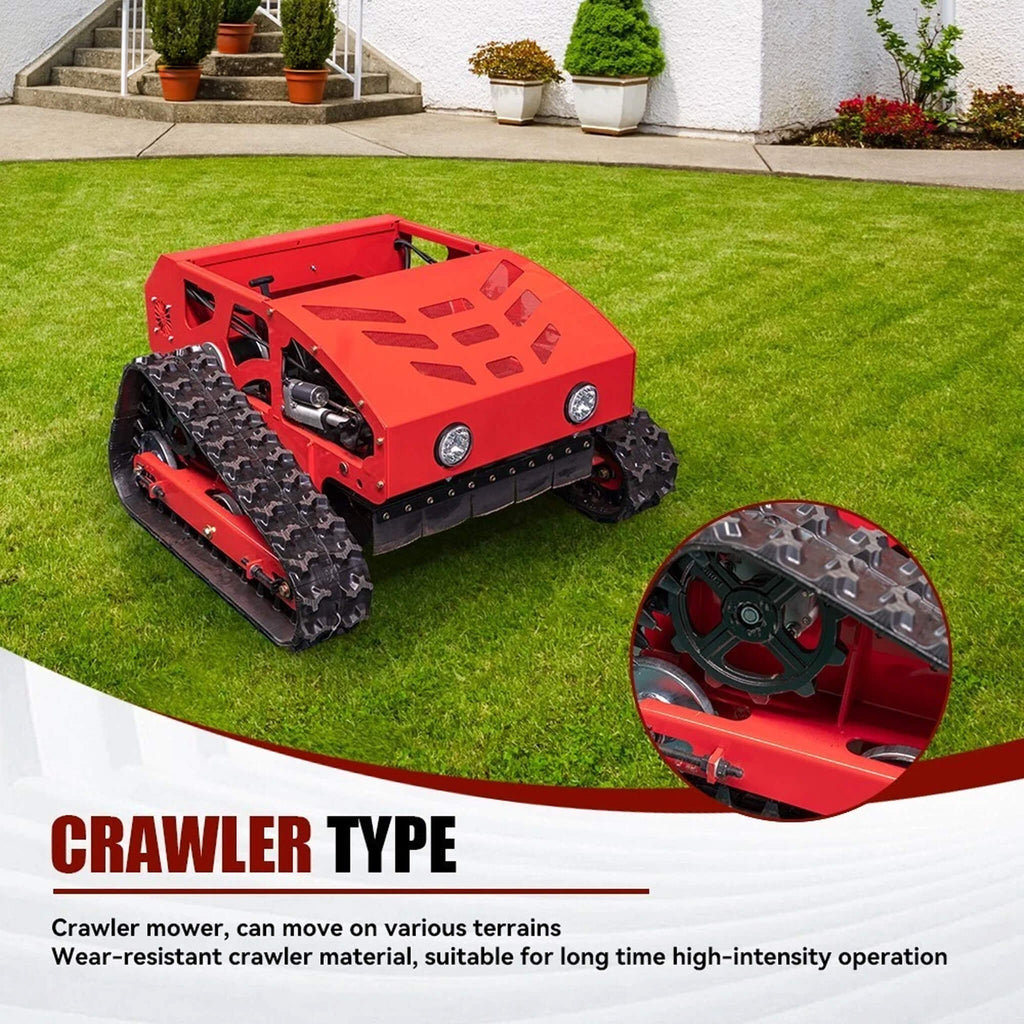 OVK Heavy-Duty Industrial Remote-Controlled Lawn Mower With Adjustable Cutting Height (SAK71239)