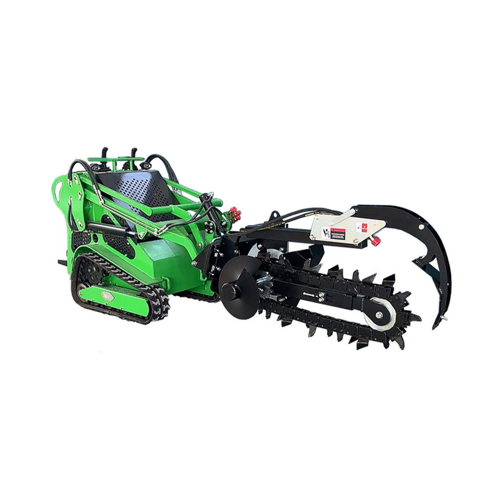 Heavy-Duty Skid Steer Trencher Attachment With With Adjustable Depth Control And Universal Mount Plate (SAK20451)